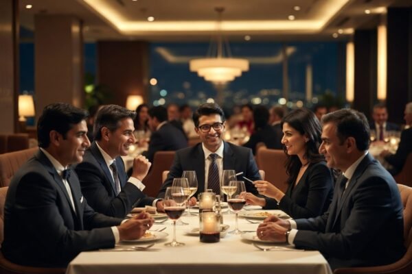 dining table etiquette rules professionals India - formal business dining guide